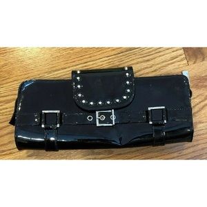 Stuart Weitzman Black Patent Leather Clutch